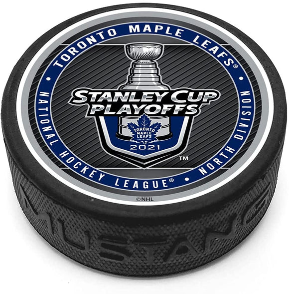 Toronto Maple Leafs NHL Hockey 2021 Playoff Textured Souvenir Puck