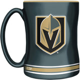 Vegas Golden Knights Primary Logo Grey Gold NHL Hockey 14oz Sculpted C-Handle Mug