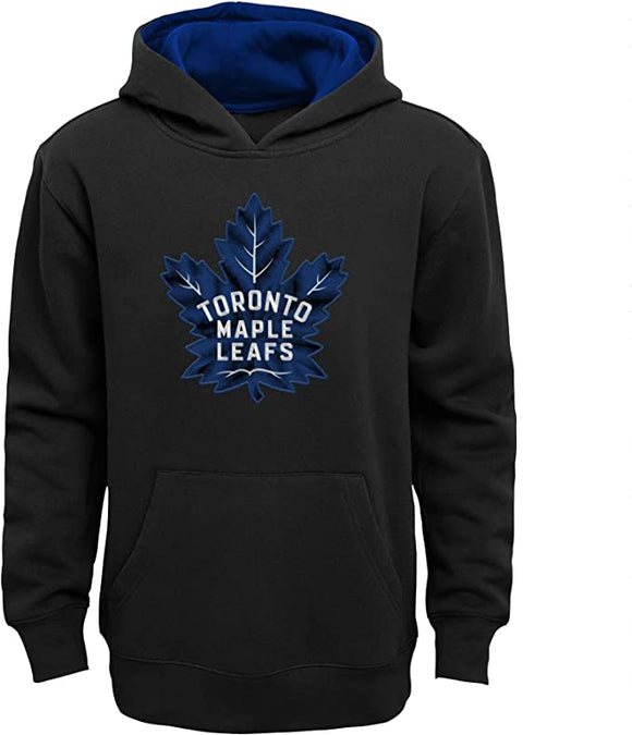 Youth Toronto Maple Leafs NHL Hockey 3rd Alternate Black Pullover Hoodie Sweatshirt