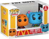 FunKo Pop! McDonald's Fry Guys Set of 2 Orange & Blue Toy Figure Brand New