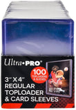 3" x 4" Regular Ultra Pro Toploaders & Card Sleeves 100 Count Retail Pack