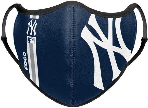 New York Yankees MLB Baseball FOCO On-Field Adjustable Navy Blue Sport Face Cover