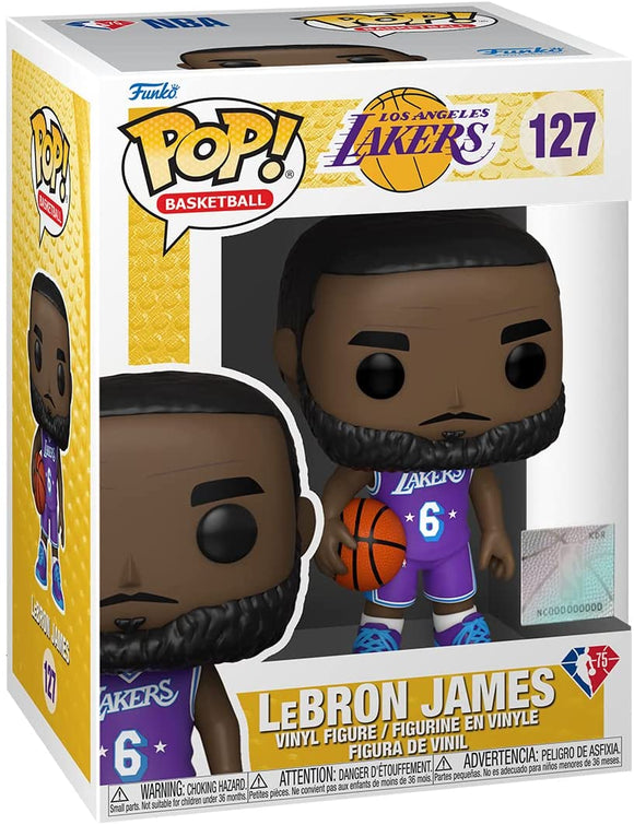 NBA Lebron James City Edition 2021 Los Angeles Lakers Basketball #127 Pop! Vinyl Action Figure