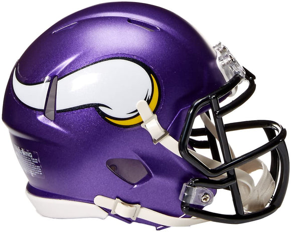 NFL Football Riddell Minnesota Vikings Mini Revolution Speed Replica Helmet
