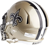 NFL Football Riddell New Orleans Saints Full Size Revolution Speed Replica Helmet