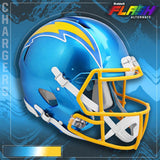 NFL Football Riddell San Diego Chargers Alternate Flash Mini Revolution Speed Replica Helmet