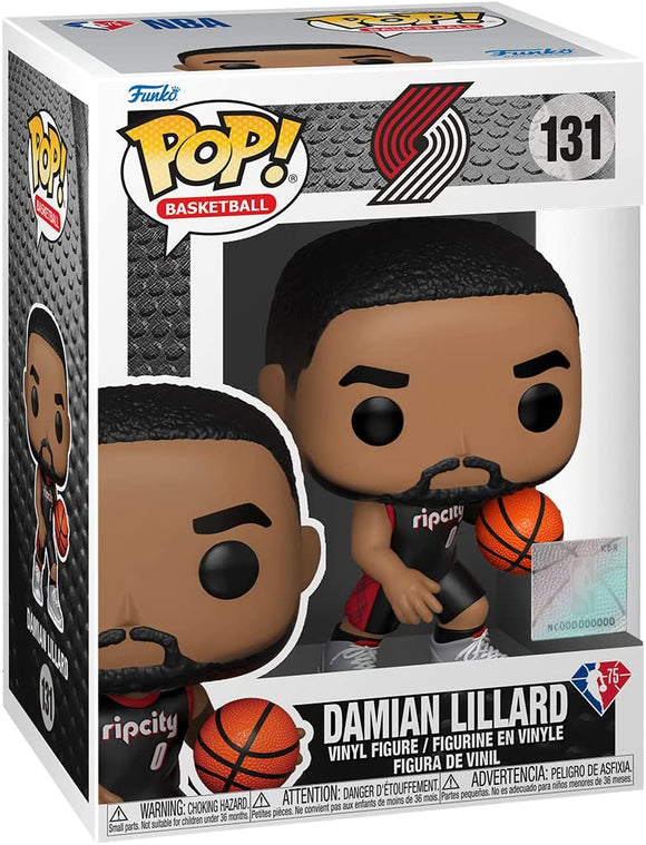 NBA Damian Lillard City Edition 2021 Portland Trailblazers Basketball #131 Pop! Vinyl Action Figure