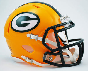 NFL Football Riddell Green Bay Packers Mini Revolution Speed Replica Helmet