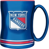 New York Rangers Primary Logo Royal Red NHL Hockey 14oz Sculpted C-Handle Mug