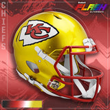 NFL Football Riddell Kansas City Chiefs Alternate Flash Mini Revolution Speed Replica Helmet