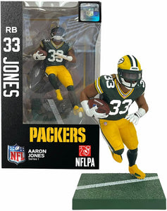 Aaron Jones Green Bay Packers 2021-22 Unsigned Imports Dragon 7" Player Replica Figurine