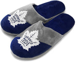 Men's Toronto Maple Leafs NHL Hockey Plush Big Logo Soft Slipper 2.0 - Multiple Sizes - Bleacher Bum Collectibles, Toronto Blue Jays, NHL , MLB, Toronto Maple Leafs, Hat, Cap, Jersey, Hoodie, T Shirt, NFL, NBA, Toronto Raptors