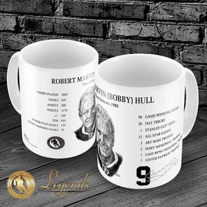 1983 Bobby Hull NHL Legend Hockey Hall of Fame Career Stats 15oz Ceramic Mug