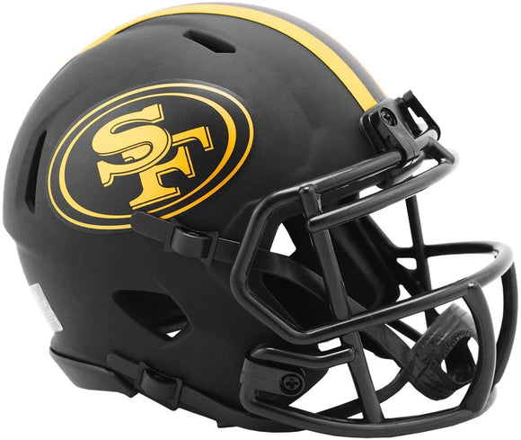 NFL Football Riddell San Francisco 49ers Alternate Eclipse Mini Revolution Speed Replica Helmet