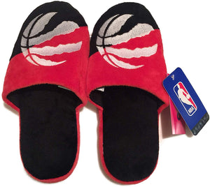 Men's Toronto Raptors NBA Basketball Plush Big Logo Soft Slipper 2.0 - Multiple Sizes - Bleacher Bum Collectibles, Toronto Blue Jays, NHL , MLB, Toronto Maple Leafs, Hat, Cap, Jersey, Hoodie, T Shirt, NFL, NBA, Toronto Raptors