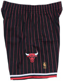 Men's Chicago Bulls Mitchell & Ness Pinstripe 1996-97 Hardwood Classics Swingman Shorts