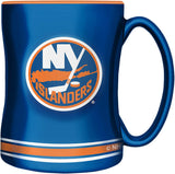 New York Islanders Primary Logo Teal Black NHL Hockey 14oz Sculpted C-Handle Mug
