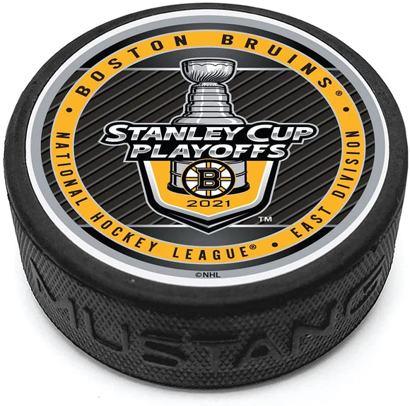 Boston Bruins NHL Hockey 2021 Playoff Textured Souvenir Puck