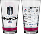 Colorado Avalanche The Sports Vault 2022 Stanley Cup Champions - 16oz. Mixing Glass Set of 2