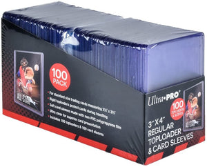 3" x 4" Regular Ultra Pro Toploaders & Card Sleeves 100 Count Retail Pack