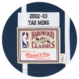 Men's Houston Rockets Yao Ming Mitchell & Ness Navy 2002-03 Hardwood Classics Swingman Jersey