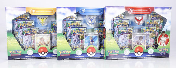 Pokemon Go Team Instinct / Team Mystic / Team Valor Special Collection Box - Set of 3