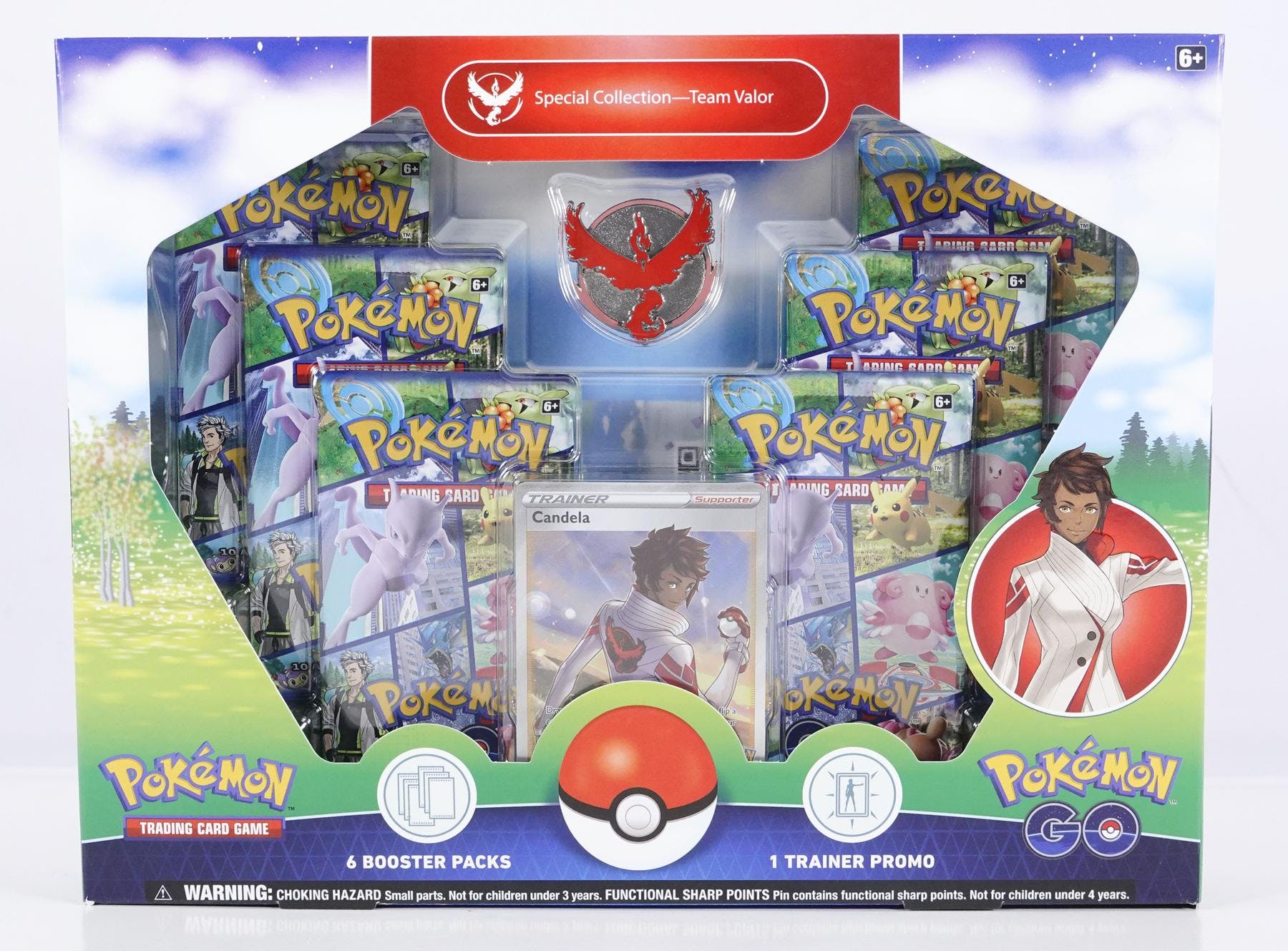 Pokemon GO Team Valor (Moltres) Special Collection Box (6 Booster