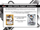 2022 Topps Finest Baseball Hobby Box 2 Mini Boxes Per Hobby Box, 6 Packs Per Mini Box, 5 Cards Per Pack