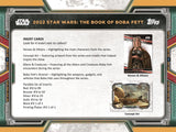 2022 Topps Star Wars: The Book of Boba Fett Hobby Box 7 packs per box, 8 cards per pack