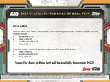 2022 Topps Star Wars: The Book of Boba Fett Hobby Box 7 packs per box, 8 cards per pack