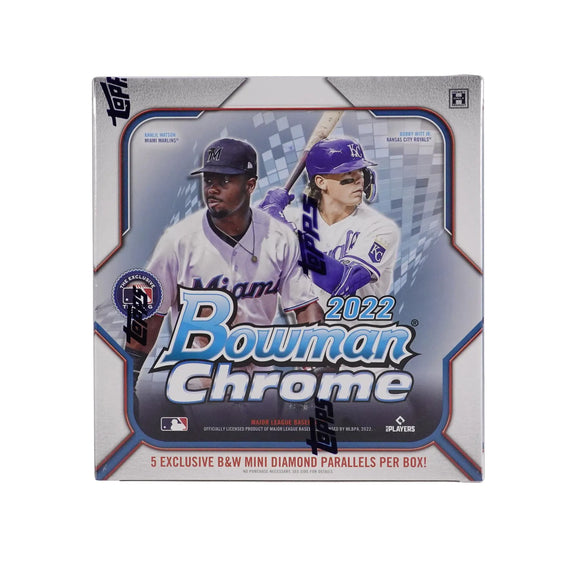 2022 Bowman Chrome Baseball LITE Box 10 Packs Per Box, 5 Cards Per Pack