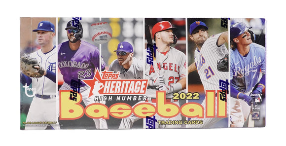 2022 Topps Heritage High Number Baseball Hobby Box 24 Packs Per Box, 9 Cards Per Pack