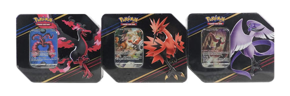 Pokemon Crown Zenith Tin - Set of 3 (Galarian Articuno / Moltres / Zapdos)