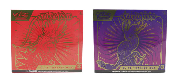 Pokemon Scarlet & Violet Elite Trainer Box - Set of 2 Brand New Factory Sealed