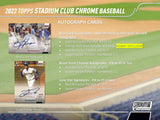 2022 Topps Stadium Club Chrome Baseball Hobby Box 14 Packs per Box, 6 Cards per Pack