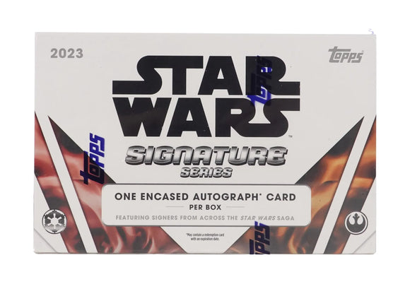 Star Wars 2023 Topps Signature Series Hobby Box 1 Autograph Per Box