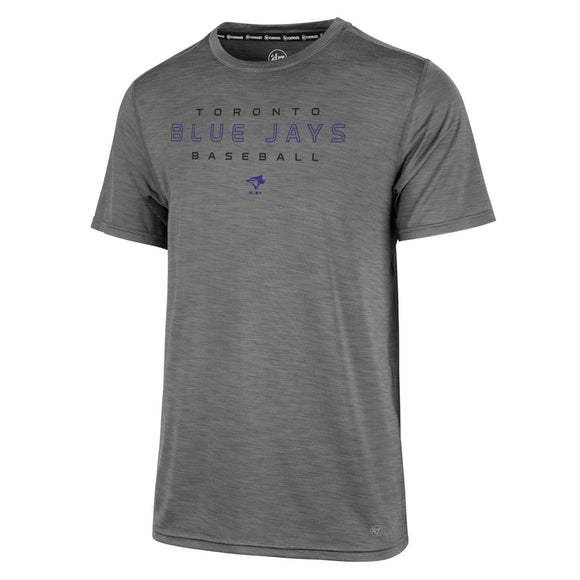 Men's Toronto Blue Jays '47 Forward Microlite Shade Grey MLB Baseball T Shirt - Bleacher Bum Collectibles, Toronto Blue Jays, NHL , MLB, Toronto Maple Leafs, Hat, Cap, Jersey, Hoodie, T Shirt, NFL, NBA, Toronto Raptors