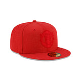 Men's New Era Heather Red Tonal Manchester United International Club 59FIFTY Fitted Hat