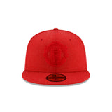 Men's New Era Heather Red Tonal Manchester United International Club 59FIFTY Fitted Hat
