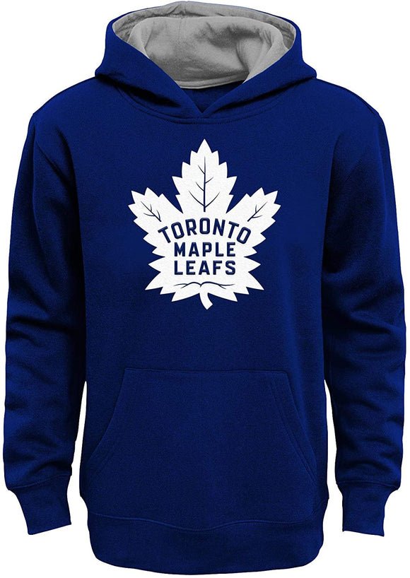 Youth Toronto Maple Leafs NHL Hockey Blue Prime Pullover Fleece Logo Hoodie Sweatshirt