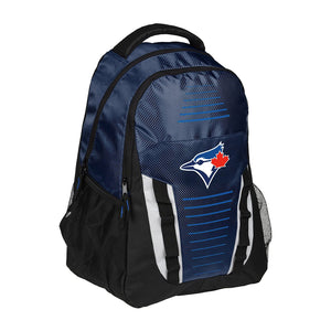 Toronto Blue Jays Franchise Stripe Pack Backpack Bag Made By Forever Collectibles - Bleacher Bum Collectibles, Toronto Blue Jays, NHL , MLB, Toronto Maple Leafs, Hat, Cap, Jersey, Hoodie, T Shirt, NFL, NBA, Toronto Raptors
