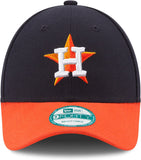 Houston Astros Road New Era Men's League 9Forty MLB Baseball Adjustable Hat - Navy/Orange