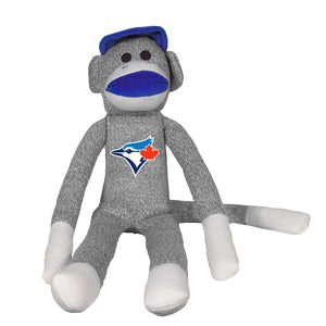 Toronto Blue Jays MLB Baseball 20" Plush Bendable Sock Monkey by Forever Collectibles - Bleacher Bum Collectibles, Toronto Blue Jays, NHL , MLB, Toronto Maple Leafs, Hat, Cap, Jersey, Hoodie, T Shirt, NFL, NBA, Toronto Raptors