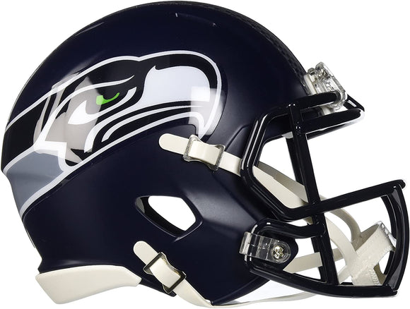 NFL Football Riddell Seattle Seahawks Mini Revolution Speed Replica Helmet