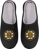 Men's Boston Bruins NHL Hockey Plush Logo Soft Slipper Memory Foam - Multiple Sizes