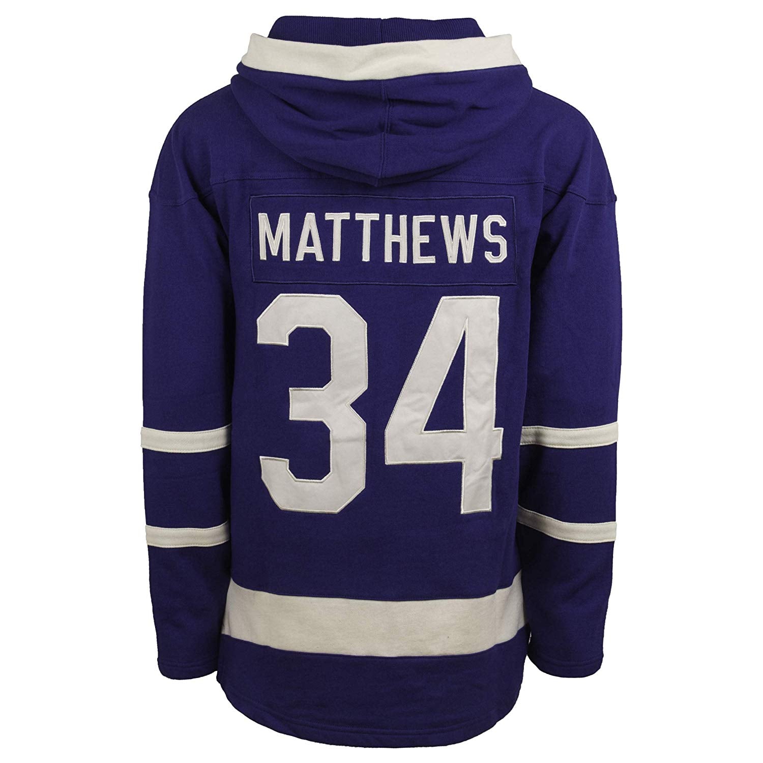 Men's Toronto Maple Leafs Auston Matthews Fanatics Branded Blue Dasher  Player Lace-Up Hoodie