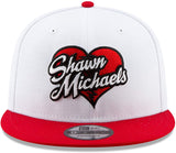 The Heart Break Kid Shawn Michaels WWE Wrestling New Era 9Fifty Adjustable Snapback White Red Hat Cap