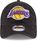Men's Los Angeles Lakers New Era Black 9TWENTY Core Classic Twill Adjustable Hat