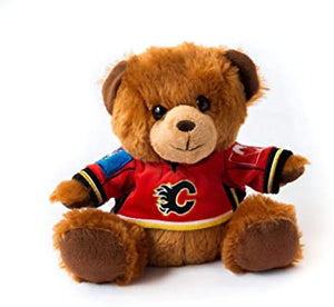 Calgary Flames NHL Hockey 7.5" Jersey Teddy Bear Plush by Forever Collectibles
