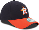 Houston Astros Road New Era Men's League 9Forty MLB Baseball Adjustable Hat - Navy/Orange